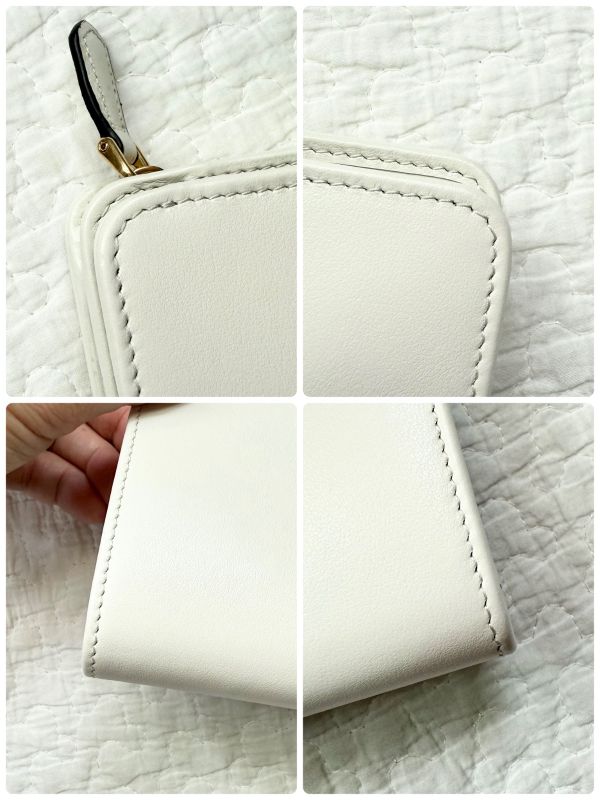 Prada Bifold Wallet Triangle Logo Plate Triangle Logo City Calf Tab 1ml018