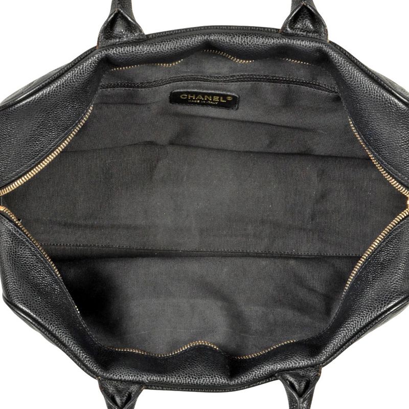 Chanel Coco Mark Matelasse Mini Boston Bag Caviar Skin A20996 Black