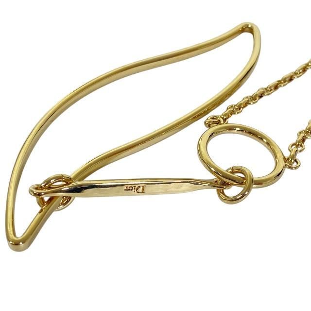 Christian DIOR Necklace Pendant Accessories Jewelry Small Item GP Gold