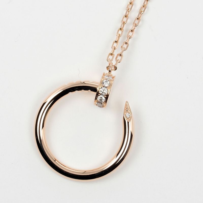 Cartier Juste Un Clou 18K Pink Gold And Diamonds Ladies 5.66g Necklace