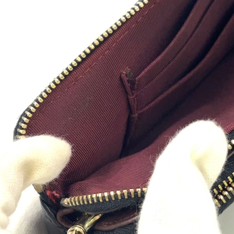 Chanel Matelasse W Zipper Chain Wallet Matelasse Serial No 22 Lambskin Black
