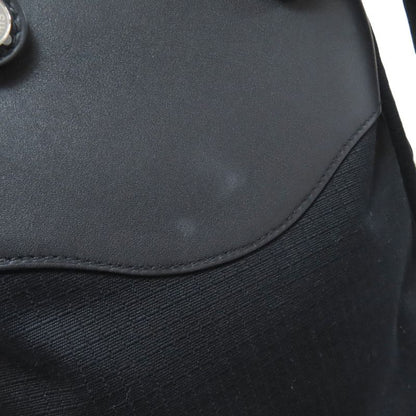 Hermes Allback Silver Hardware Backpack Daypack Canvas Calf Women