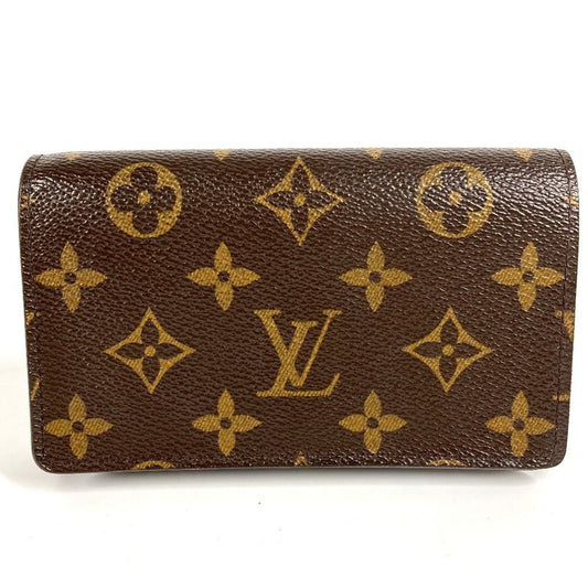Louis Vuitton Bifold Wallet Portefeuille Trésor M61736 Monogram Canvas Brown