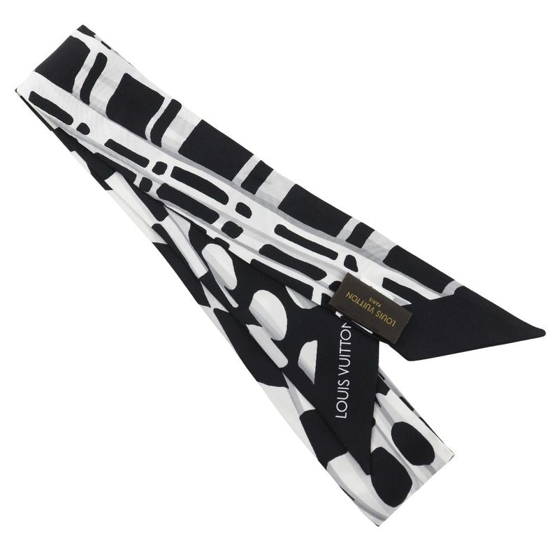 Louis Vuitton Bandeau Mp1834 Silk Black/white Women's Scarf