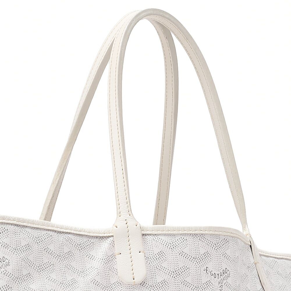 Goyard [goyard] Saint-louis PM Tote Bag Coated Canvas White With Silver