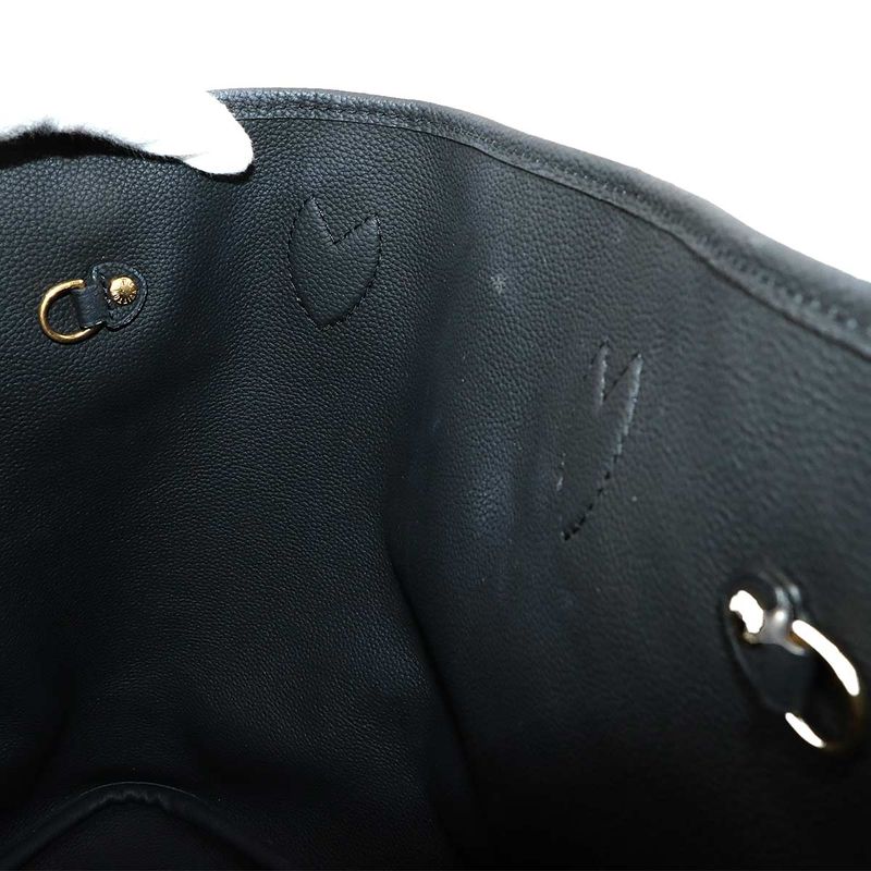 Louis Vuitton Monogram Neverfull Inside Out MM Tote Bag Noir Black M11946 RFID