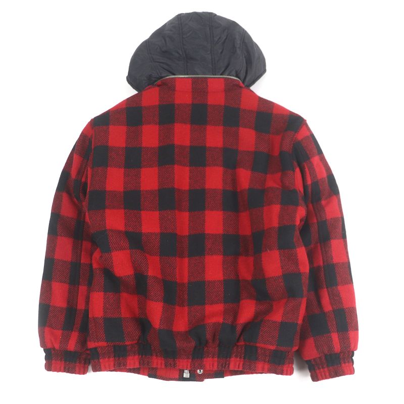 Celine 21AW 2w404018f Lumberjack Buffalo Check Cottoned Blouson Jacket Red