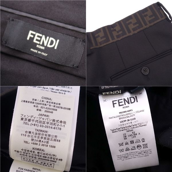Fendi Pants 2020 Long Pants Slacks Zucca