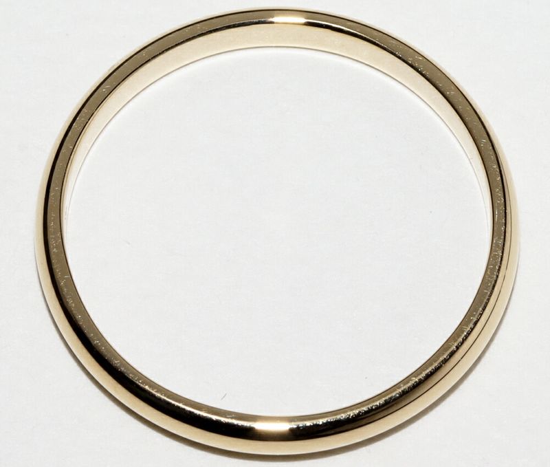 Cartier Ring 18K Yellow Gold Classic Wedding Ring 1895 Wedding Ring Width 25mm