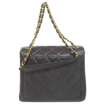 Chanel Matelasse Coco Mark Gold Hardware Shoulder Bag Grained Calfskin Women