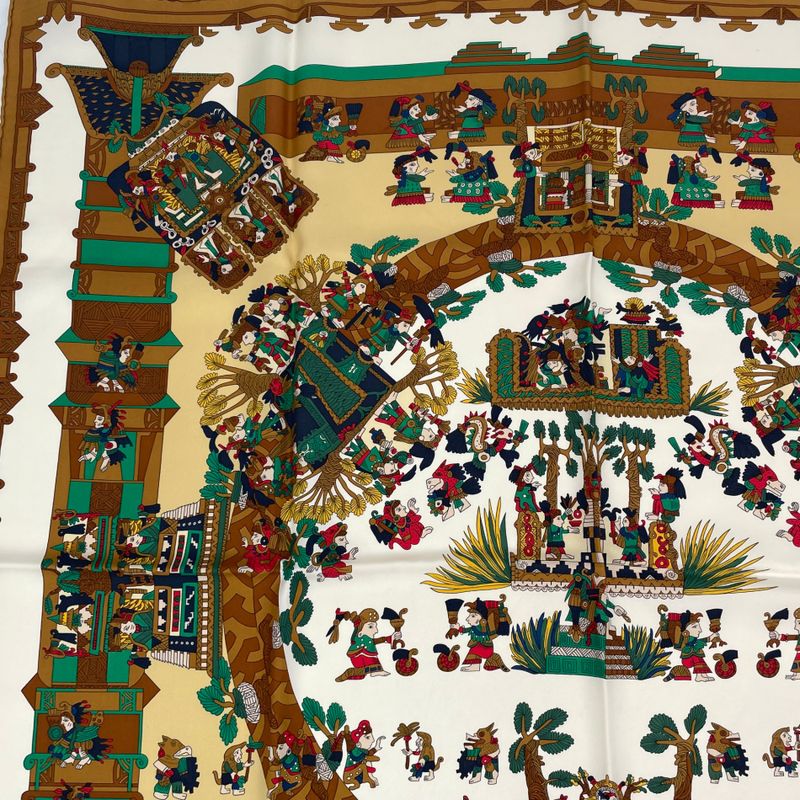 Hermes Scarf Silk Carre 90 Astres Et Soleils Celestial Bodies And The Sun Blawan