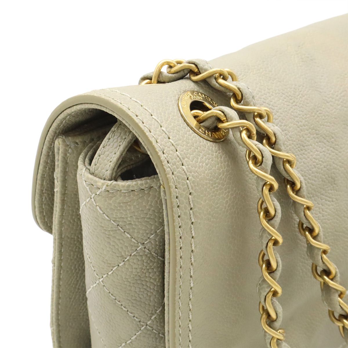 Chanel 255 Matelasse Chain Bag Shoulder Bag Shoulder Soft Caviar Skin Leather