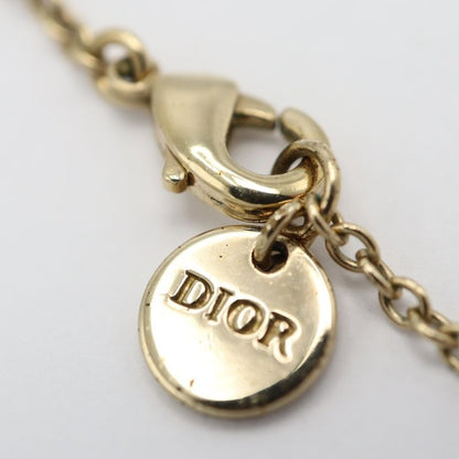 Christian DIOR Cles Di Lune Necklace CD Logo Rhinestone Accessory Ladies With