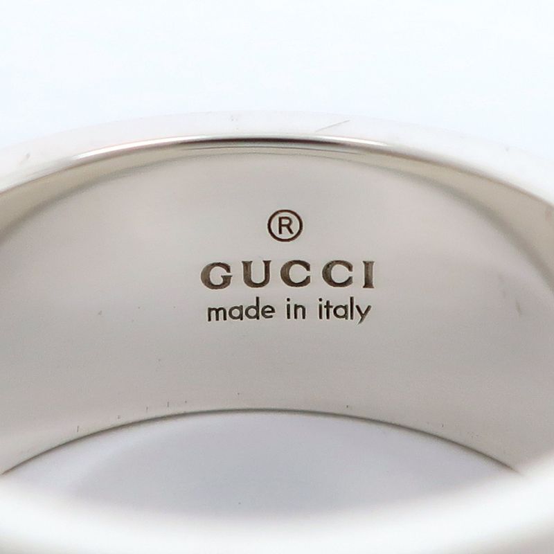 Gucci Branded G Silver 925 Size 10 Ladies 7.1g Ring