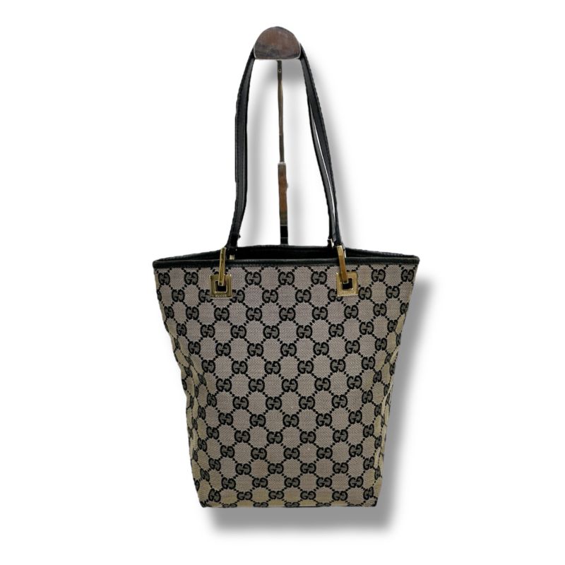 Gucci Mini Tote Bag GG Canvas Shoulder GG Pattern Black 21099