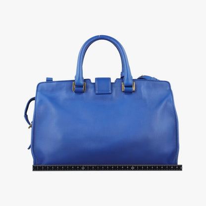 Yves Saint Laurentyves Saint Laurent Baby Cabas Su Blue Leather 394461 Dmr394461