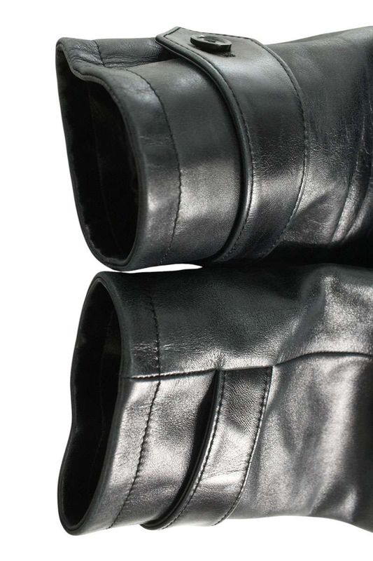 Louis Vuitton 20AW Fjlj85yri Belted Boa Liner Leather Jacket Women 34