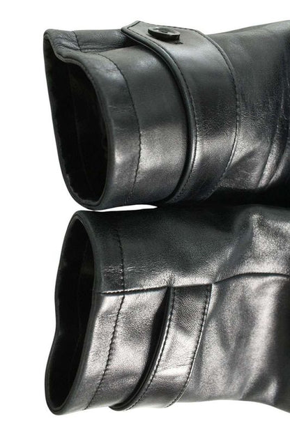 Louis Vuitton 20AW Fjlj85yri Belted Boa Liner Leather Jacket Women 34