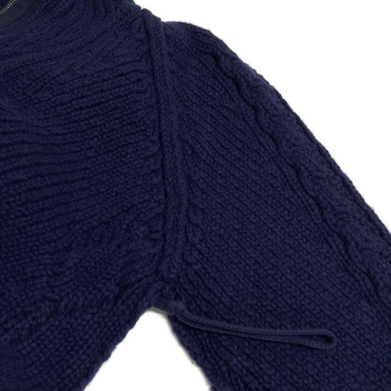 Chanel Long Sleeved Sweater Size 34 S Women - P59162 Dark Navy Cashmere Blend /