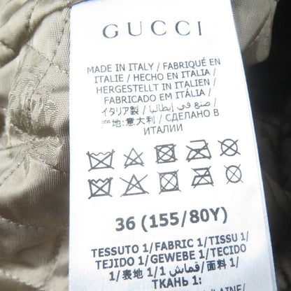 Gucci 20AW 633365 100% Wool Rave Like You Are Five Walnut Button GG Logo