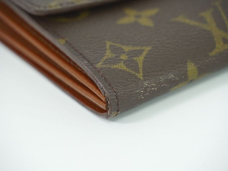 Authentic Louis Vuitton LV Pochette Porte Monet Cles Di Monogram Long Wallet
