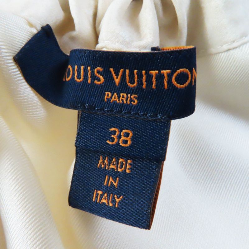 Louis Vuitton 2024 1afci6 Drawstring Scuba Dress Silk Nylon Monogram Pattern