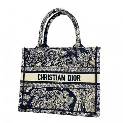 Christian Dior Tote Bag Book Tote Canvas Black Women's