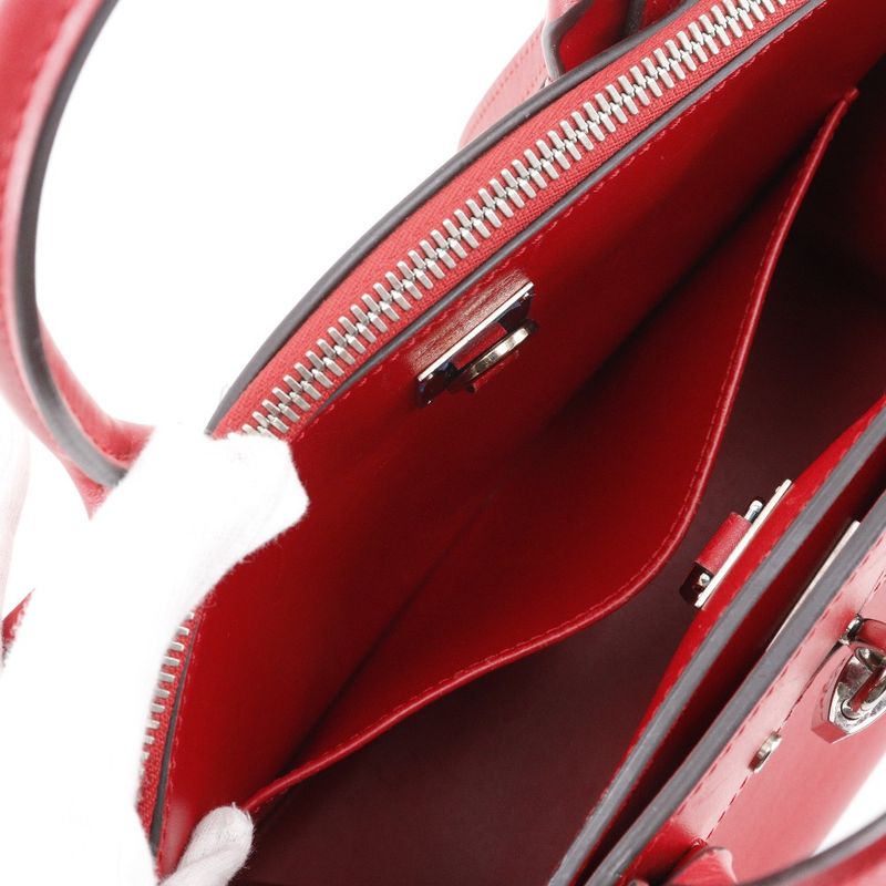 Louis Vuitton City Steamer PM 2WAY Shoulder M51030 Calf Rouge Red Du4165 Ladies