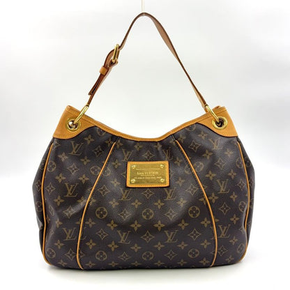 Louis Vuitton Galleria PM Monogram Leather × PVC Brown Shoulder Bag Gold M56382