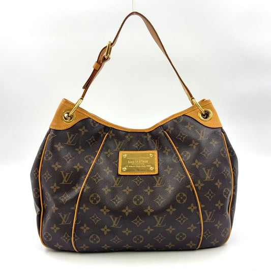 Louis Vuitton Galleria PM Monogram Leather × PVC Brown Shoulder Bag Gold M56382