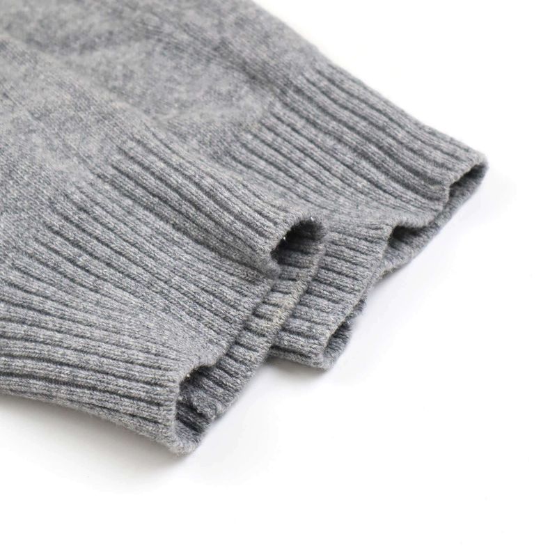 Prada Wool X Cashmere Logo Embroidered Knit Easy Pants 22235 R212 1z80 Gray 40