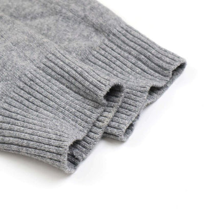 Prada Wool X Cashmere Logo Embroidered Knit Easy Pants 22235 R212 1z80 Gray 40