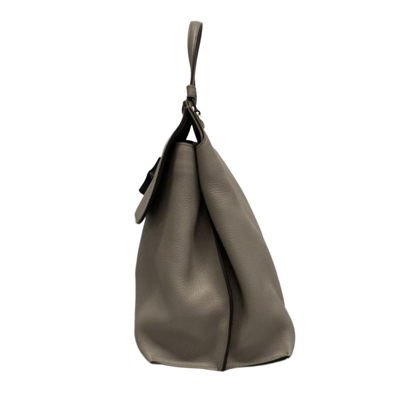 Gucci Handbag Bamboo Daily 370830 Gray Leather