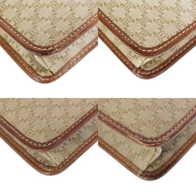 Celine Macadam Second Bag Clutch Bag Beige 01bs111