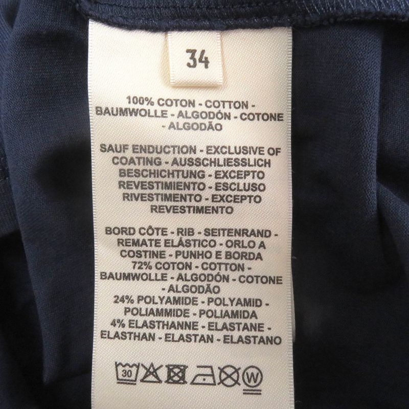 Hermes 23SS 3e4621dl Cartouche Chaine D'ancre Mock Neck Short Sleeve T-shirt