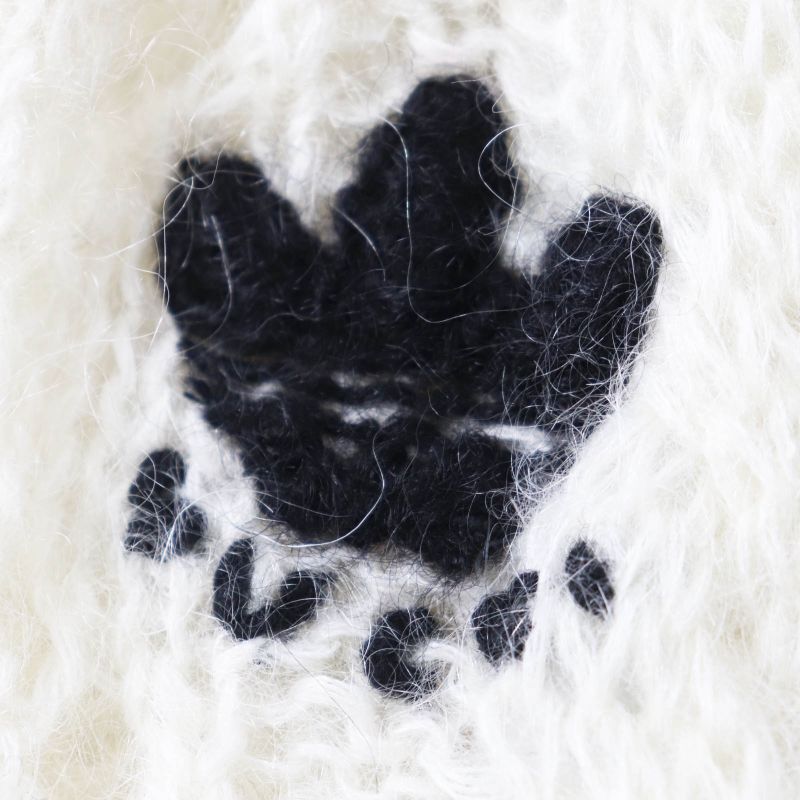 Gucci×adidas Gucci×adidas 721504 Mohair Trefoil Embroidery Knit Long Pants