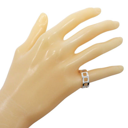 Gucci Open Square Silver 925 Size 12 Ladies 4.4g Ring