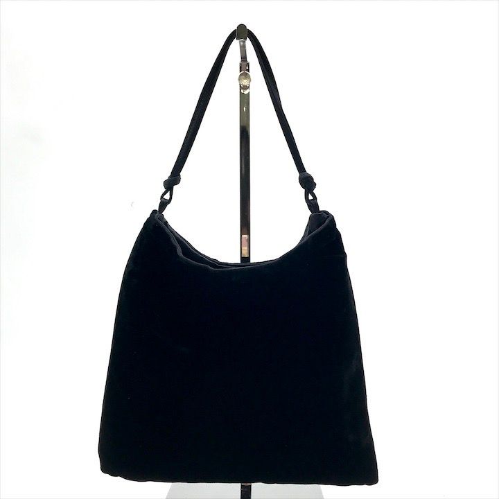 Prada Velour Hand Black Mini Bag Purse