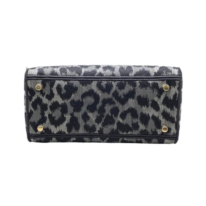 Christian Dior Handbag Shoulder Bag Lady D-Lite Medium Bag M0565orhm Leopard