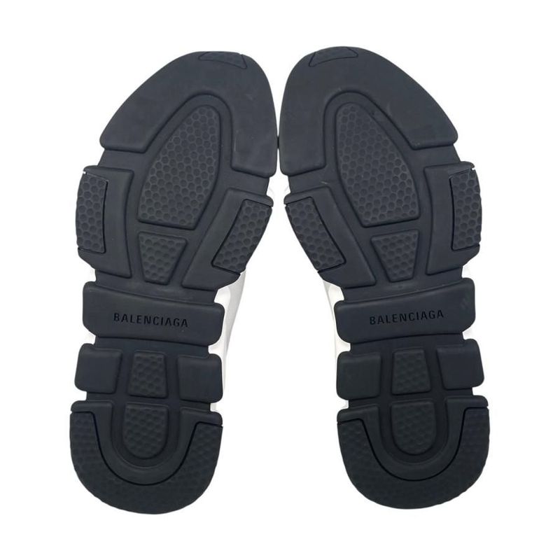 Balenciaga Sneakers Speed Trainers 549823 41 Size Knit Logo White Balenciaga