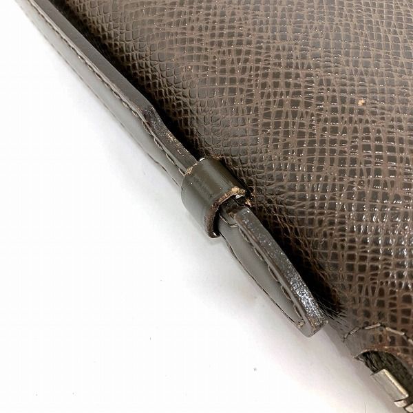 Louis Vuitton Taiga Organizer Athol M30658 Round Zipper Long Wallet Travel Case