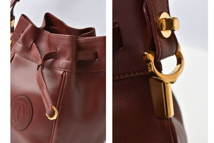 Cartier Shoulder Bag Must Line Cartier Vintage Drawstring Bag Crossbody Leather
