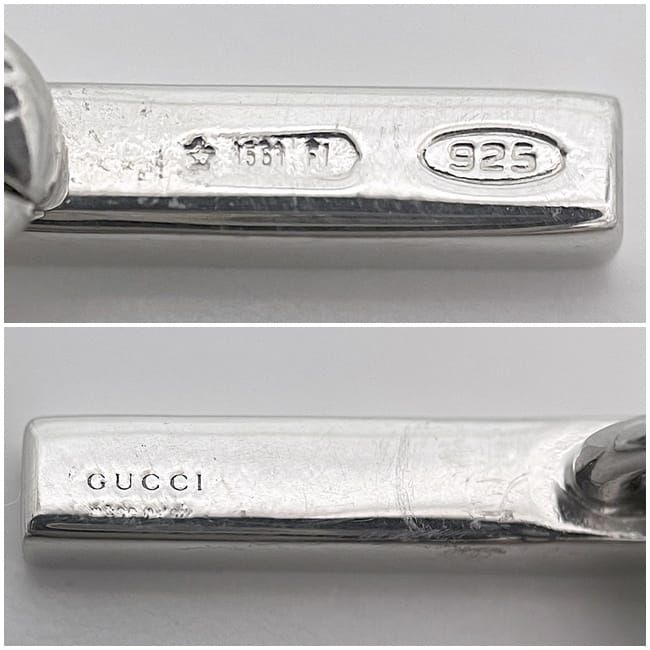 Gucci Necklace Silver Interlocking Polished Ag