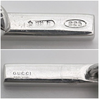 Gucci Necklace Silver Interlocking Polished Ag