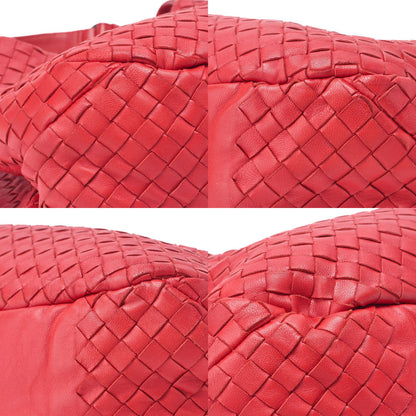 Bottega Veneta Shoulder Bag Tote Bag Intrecciato Lambskin Red Women's Bag Brand