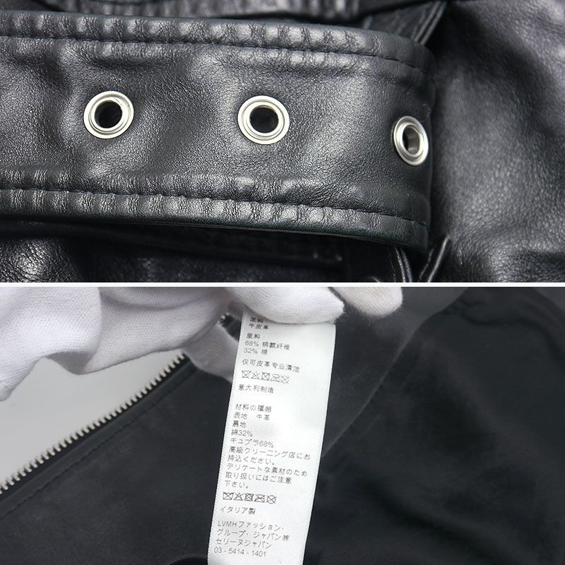 Celine Classic Biker Leather Riders Jacket 2e058297d 46