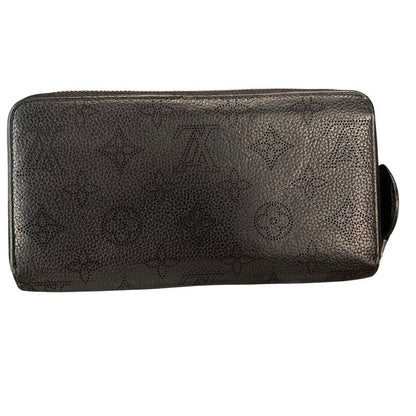2829 Louis Vuitton Zippy Wallet Long Wallet M61867 Calf Leather Black Silver
