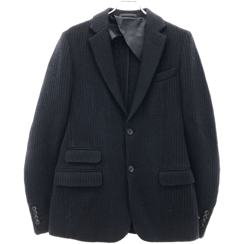 Gucci Wool Knit Tailored Jacket 4jpu51 1dijf0 Black 46