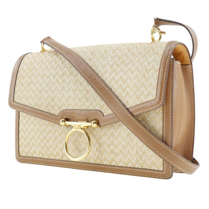 Hermes Vintage Canvas 0J Ladies Shoulder Bag