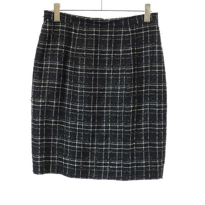 Chanel 2008 Cruise Tweed Jacket and Skirt Setup P32193v22147 P32374v22147 Black